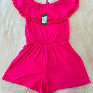 Lilly Pulitzer Hot pink Romper size XS
